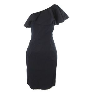 One Shoulder Navy Cocktail dress